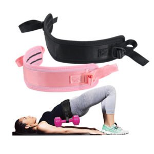 Durable Booty Belt Gym Workout Strap Weight Lifting Belt Hip Thrust Belt for Dumbbells