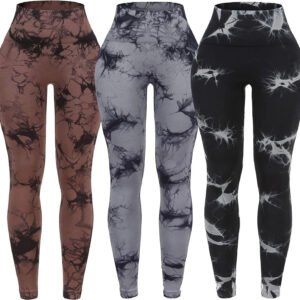 Hot Sale Tie Dye Peach Hip High Waist Yoga Pants Slim Scrunch Butt Quick Drying Breathable Fitness Yoga Leggings for Women