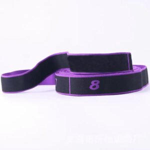 Manufacturer Custom Logo Elastic Resistance Band Gym Fitness Pilates Yoga Belts with 6 to 13 Loops Fitness Equipment Accessories