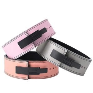 P U micca Fitness Custom Logo Weightlifting Leather Lever Weight Lifting Belt for Men Women